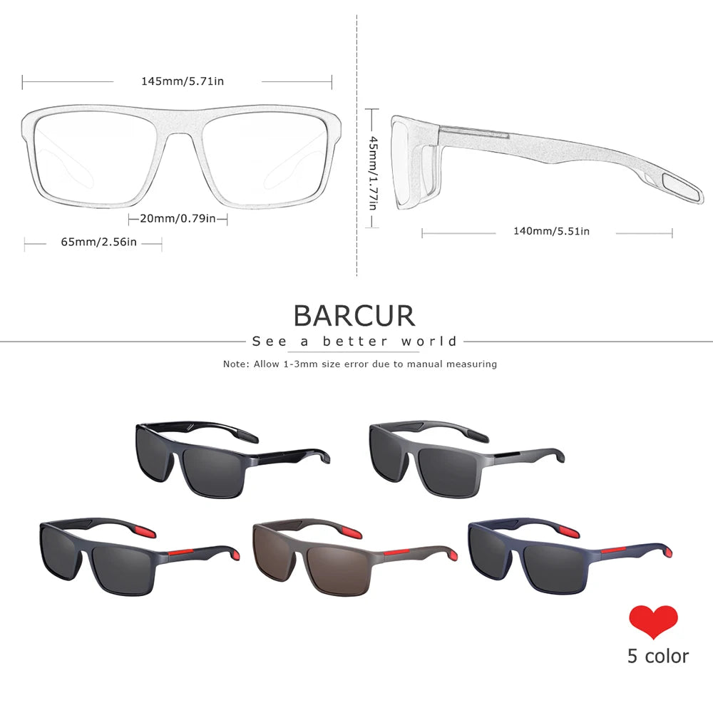 Lunettes de soleil polarisées TR90 ultralégères — vintage, carrées, homme et femme