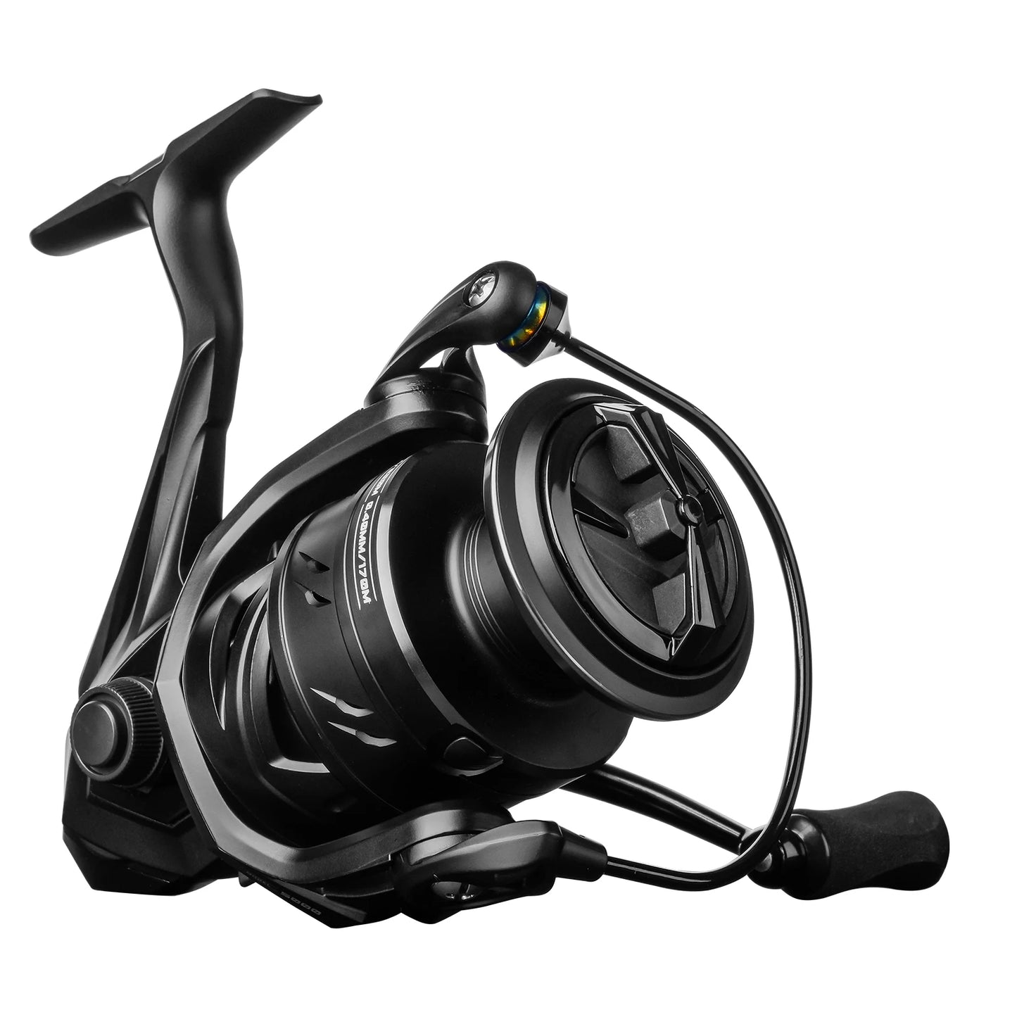 HANDING M1 moulinet de pêche à traînée maximale de 12 kg, 9 + 1 roulements à billes, rapport de vitesse 5.2:1, moulinet puissant pour perche, bar et brochet