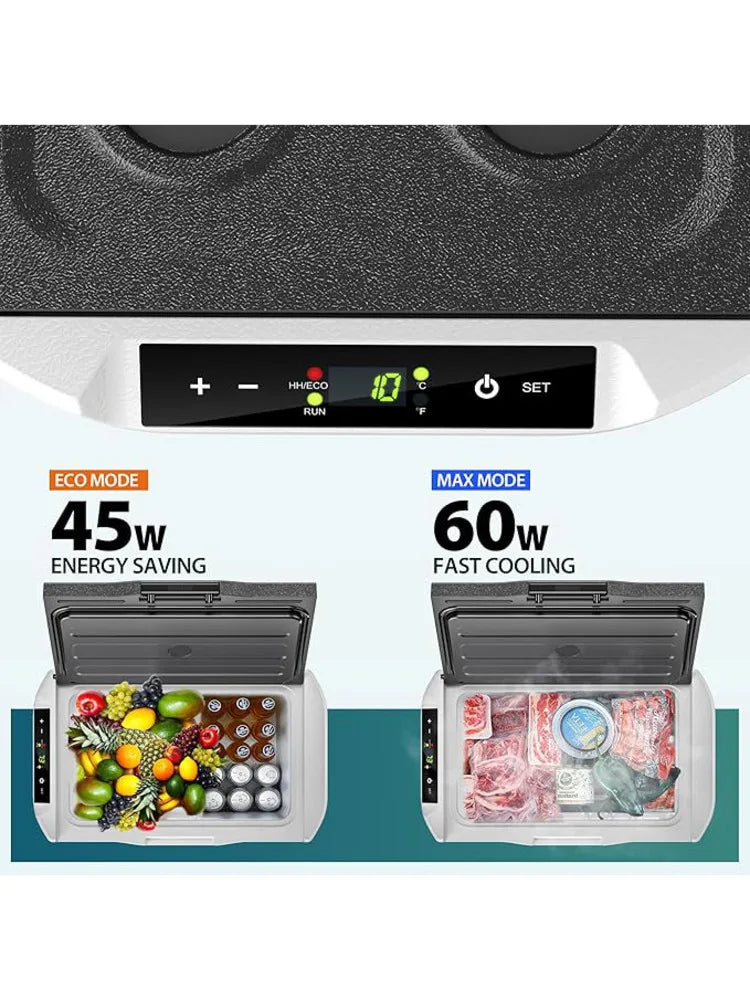 Réfrigérateur compresseur polyvalent 30-49L — contrôlé par application, 12V/240V, -20°C à 20°C