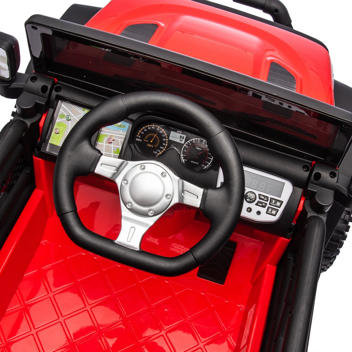 Voiture À Pédales Enfants 24V 400W Télécommande — Suspension 4 Roues Grand Écran 3 Ans+