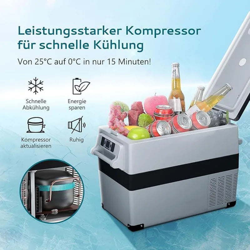 Réfrigérateur compresseur polyvalent 30-49L — contrôlé par application, 12V/240V, -20°C à 20°C