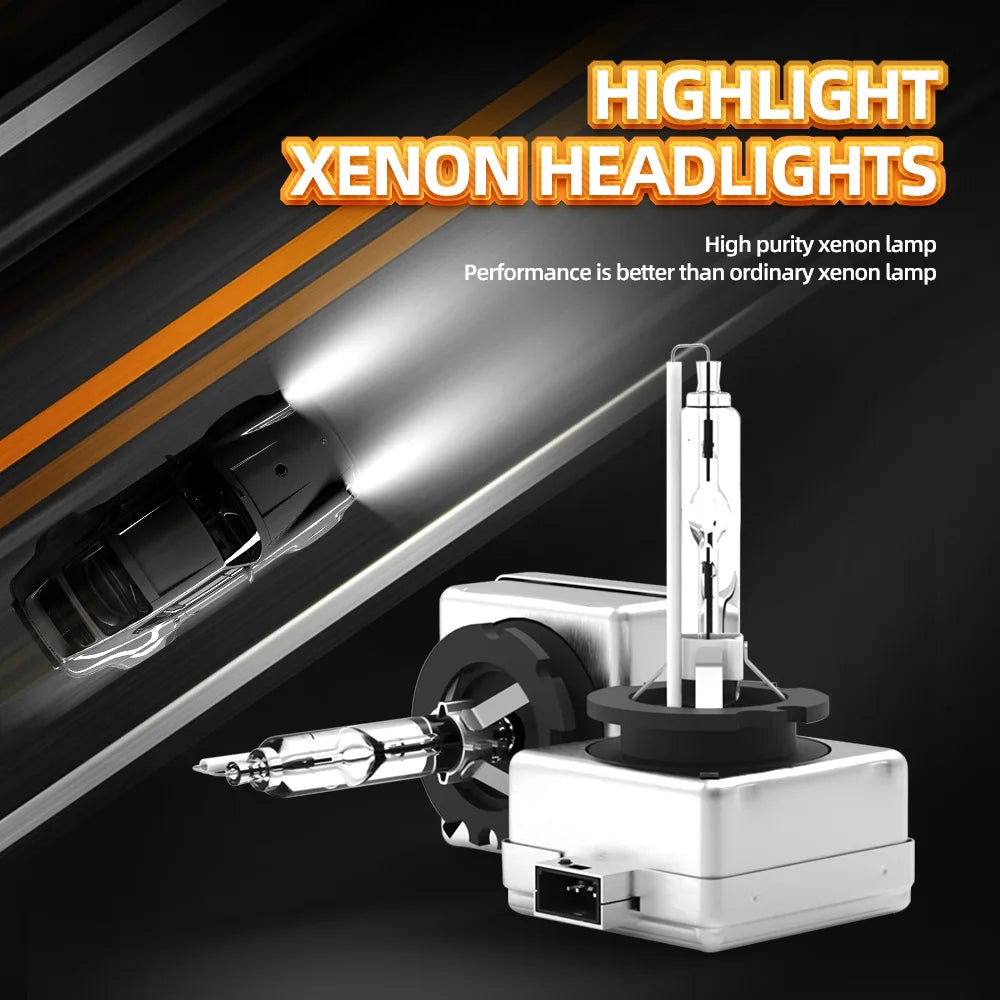 CROSSFOX coche 2 piezas D1S D2S D3S D4S 4300K 5000K 6000K 8000K 10000K 12000K Hi/Lo BI HID bombilla de faro de xenón Bombillas de faros de automóvil