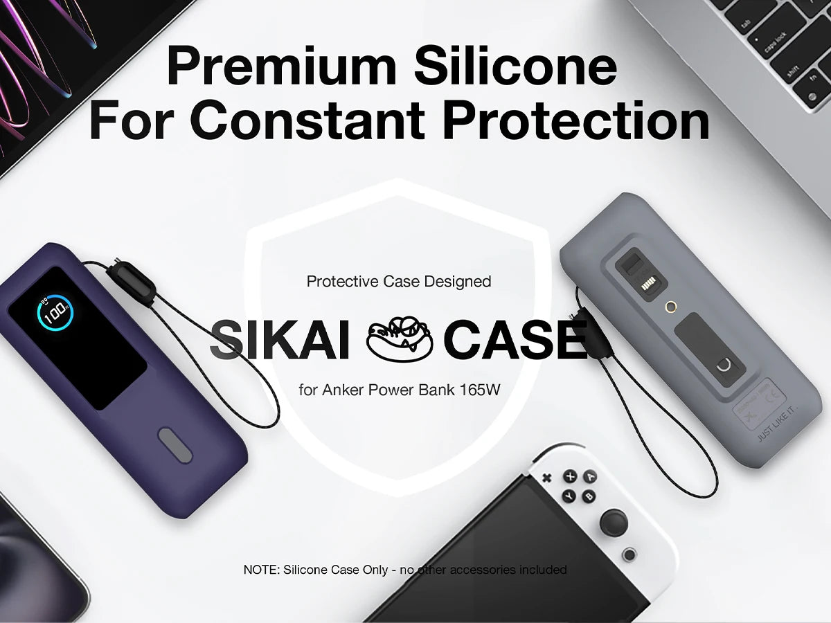Étui de chargeur portable en silicone SIKAI pour Anker zolo 2in1165W PowerBank, housse antichoc