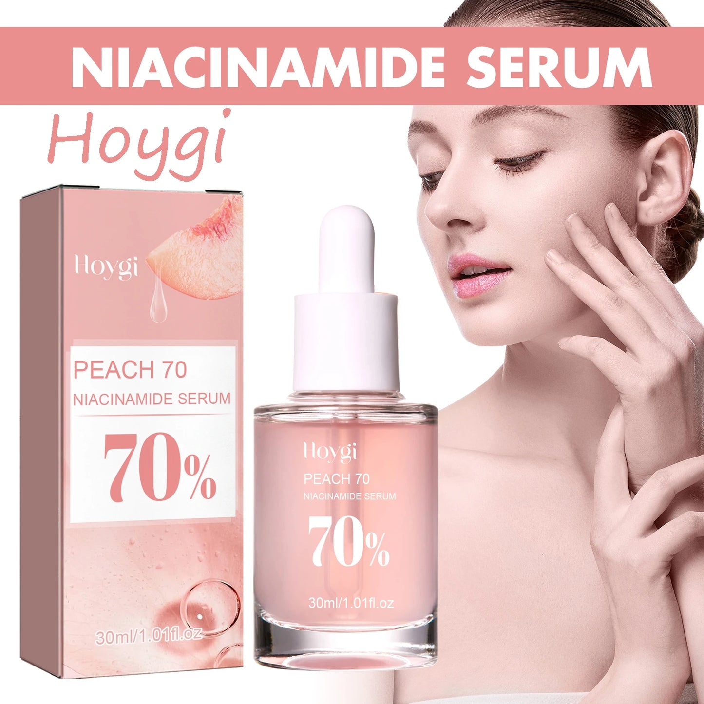 Sérum Niacinamide Raffermissant — Estompe Ridules, Rétrécit Pores & Anti-Taches