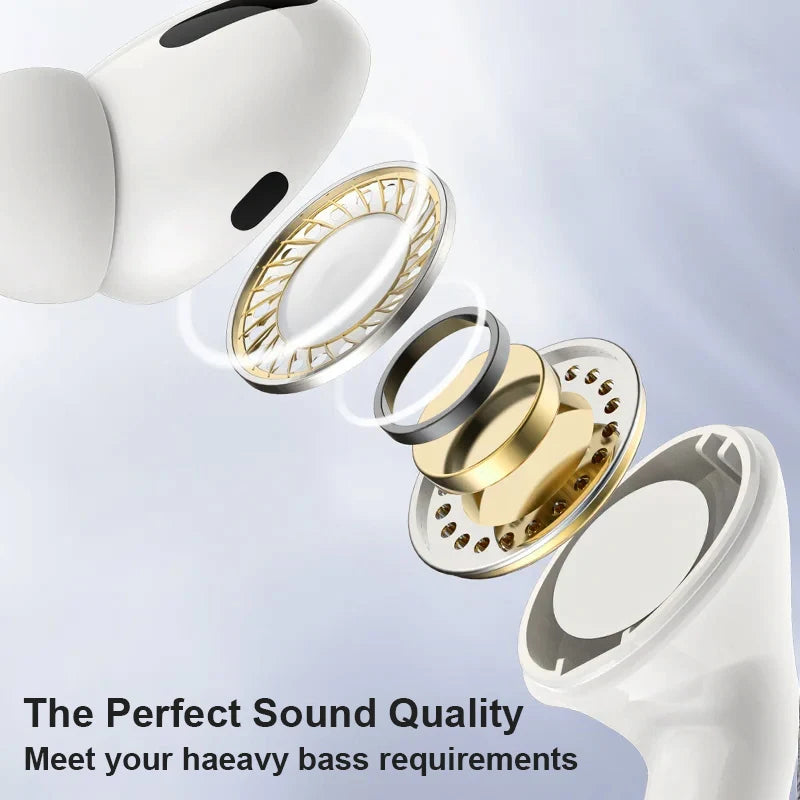 Écouteurs Bluetooth sans fil TWS — étanches, contrôle tactile, pop-up, compatible iOS et Android