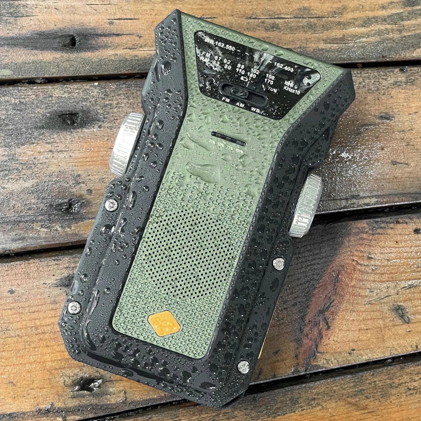 Radio météo d'urgence multifonctionnelle, FM AM WB, manivelle, charge USB solaire, batterie externe 2000mAh, lampe torche LED
