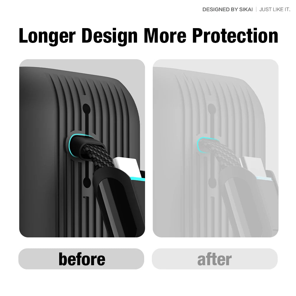Étui en silicone pour Anker Zolo, 25000mAh, 165W, batterie externe, chargeur portable, étui de protection, étui de transport de voyage, TF, sac de rangement