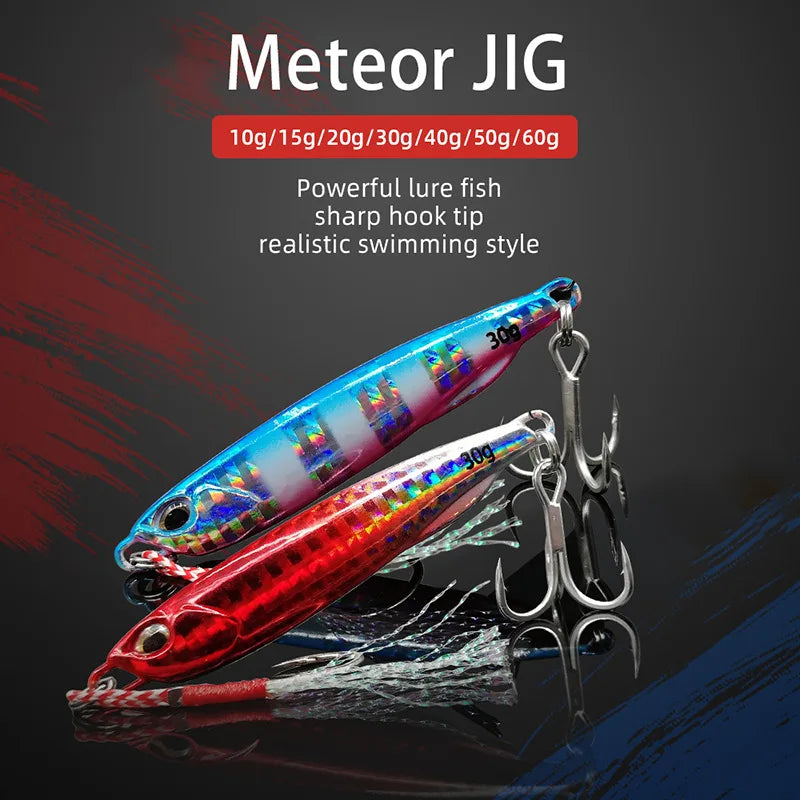 Leurre de Pêche Artificiel Japonais 10 à 50g — Appat Casting Bar & Poissons de Mer