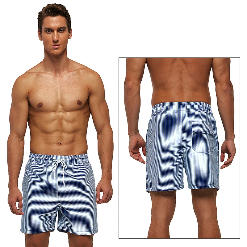 DATIFER été hommes plage impression Shorts maillots de surf Fitness entraînement troncs vêtements de sport pour hommes avec poches pantalons