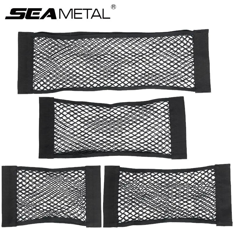 Car Trunk Storage Bag, Nylon Mesh Nets, Car Rear Trunk Organizer, Elastic String Luggage Net Holder, Pocket Vehicle Supplies