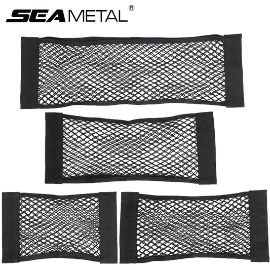 Sac de rangement pour coffre de voiture, filets en maille de Nylon, organisateur de coffre arrière de voiture, corde élastique, support de filet pour bagages, fournitures de véhicule de poche