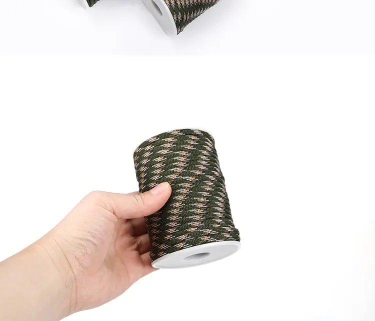 Paracorde 550 à 7 cœurs, 5M/15M/30M, 4mm, cordon de Parachute, kit de corde de survie pour Camping en plein air, parapluie, tente, lanière, corde à linge