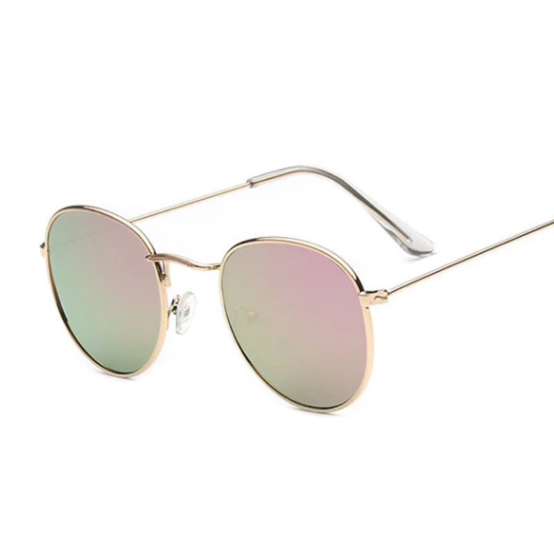 Vintage Small Round Sunglasses Classic Retro Design Brand Women Sunglasses Male Mirror Fashion Women Shades Sunglasses