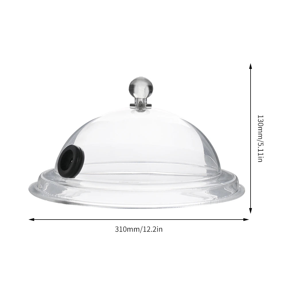 Hotte à fumée de Cuisine moléculaire, couvercle de qualité alimentaire, couvercle en dôme pour pistolet à fumeur, accessoire infuseur de fumée, gâteau, Steak, plat de Cuisine