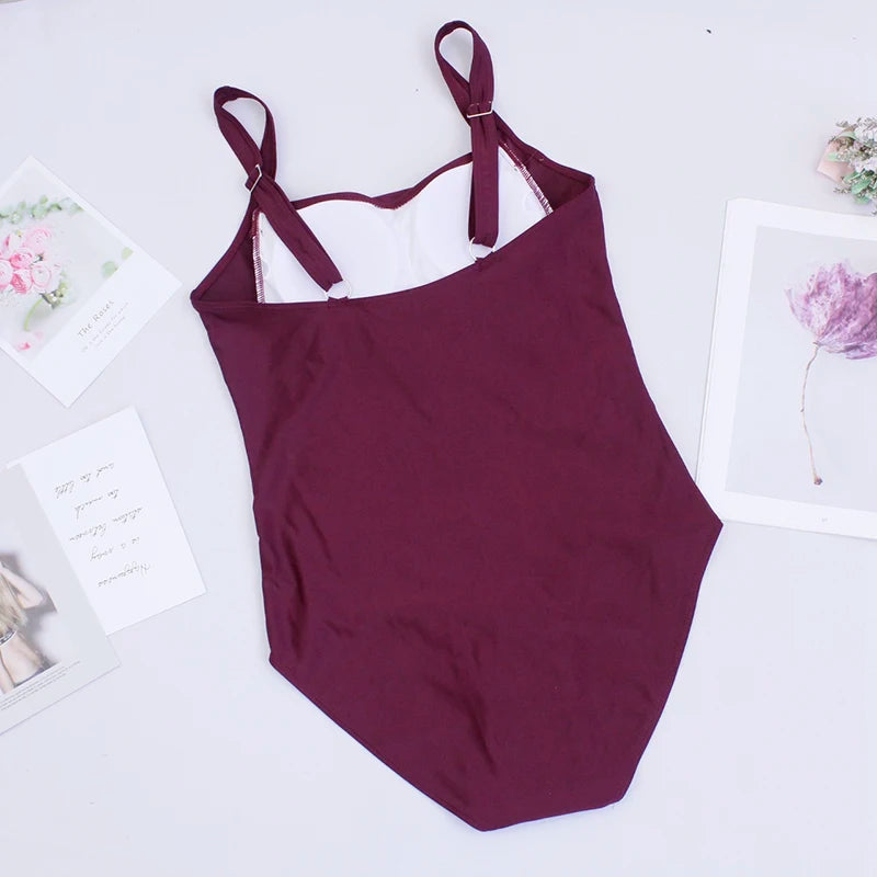 Maillot de bain une pièce Sexy pour femmes, Push Up, grande taille, contrôle du ventre, Monokini, vêtements de plage, Vintage, 2024