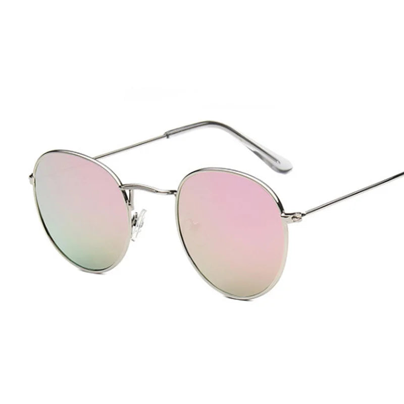 Vintage Small Round Sunglasses Classic Retro Design Brand Women Sunglasses Male Mirror Fashion Women Shades Sunglasses