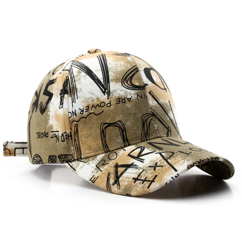 Casquette de baseball noir et rouge graffiti — snapback, hip-hop, trucker, streetwear (v2)