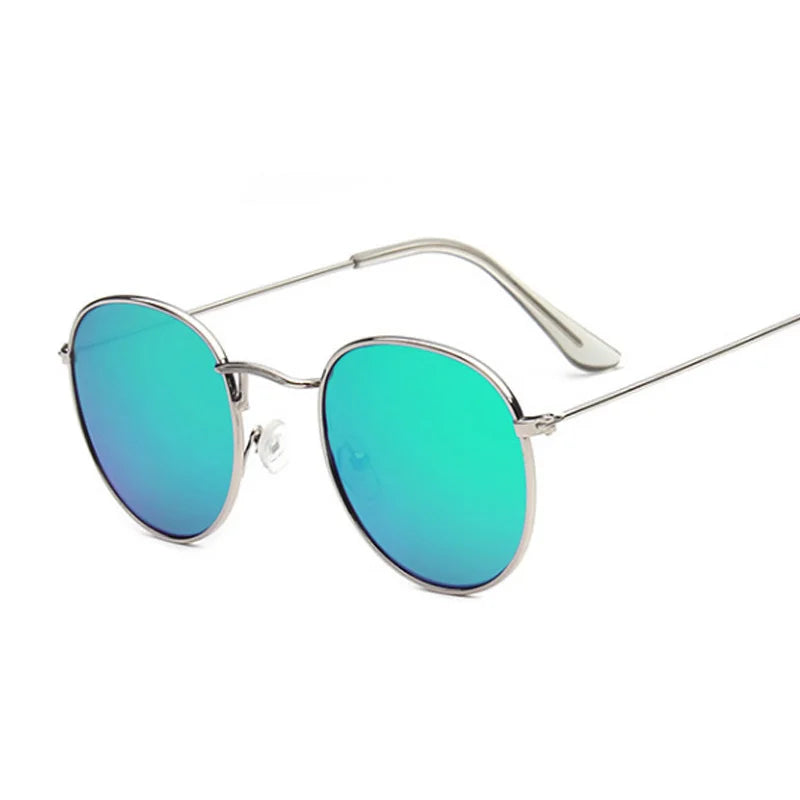 Small round metal sunglasses, women's vintage classic travel brand sunglasses, women's fashion retro sunglasses