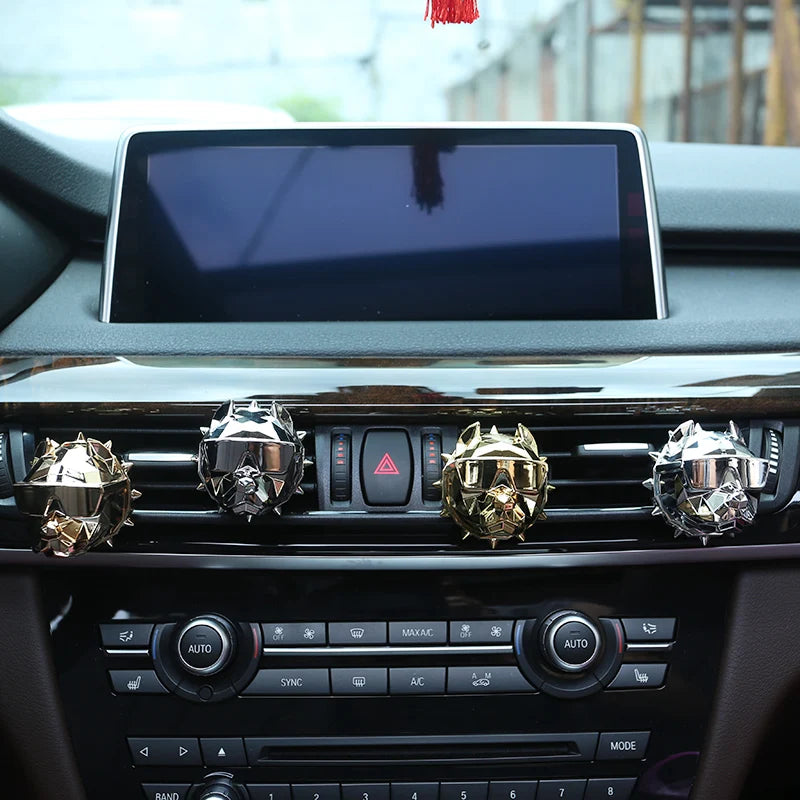 Sin perfume Bulldog ambientador de coche ambientador de coche decoración Auto Geur Clip bulldog perfume Perfume Coche difusor de coche