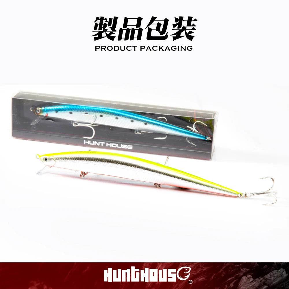 Leurre de Pêche Hunthouse Tide Vairon 175mm 31g — Bar, Brochet & Jerkbait