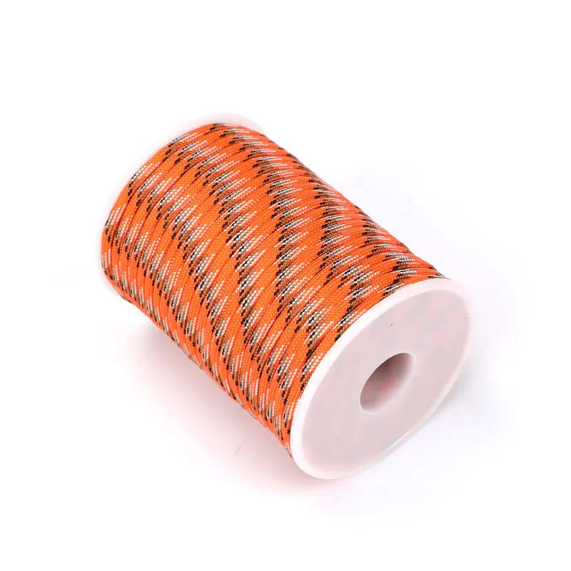 Paracorde 550 à 7 cœurs, 5M/15M/30M, 4mm, cordon de Parachute, kit de corde de survie pour Camping en plein air, parapluie, tente, lanière, corde à linge