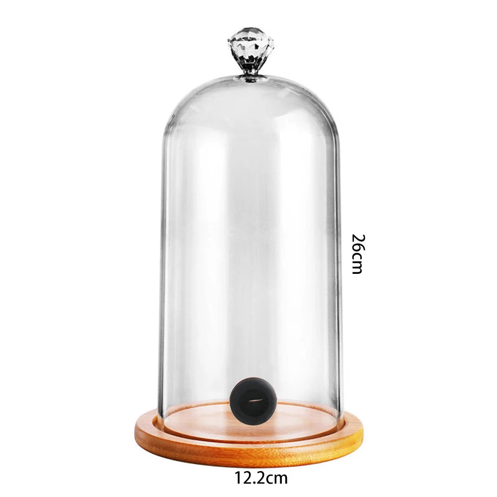 Molecular Gastronomy Smoke Cloche, Food-Grade Lid, Smoking Gun Dome Cover, Smoke Infuser Accessory, Cake, Steak, Cooking Dish