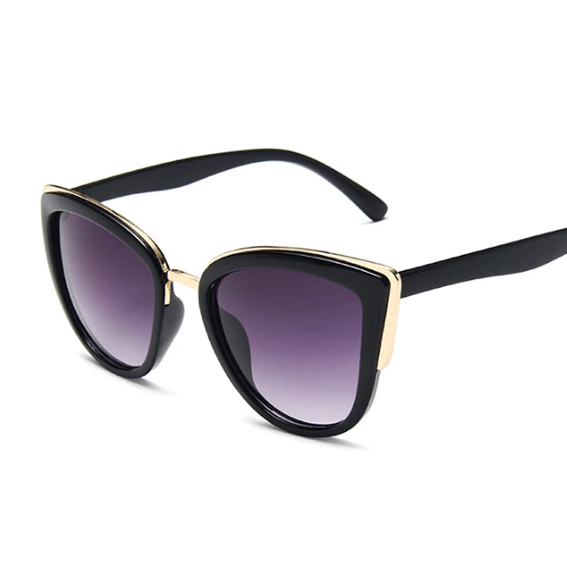 Women's Cat Eye Sunglasses, Classic Mirror, Vintage, Cat Eye Frame, Nickel, Outdoor