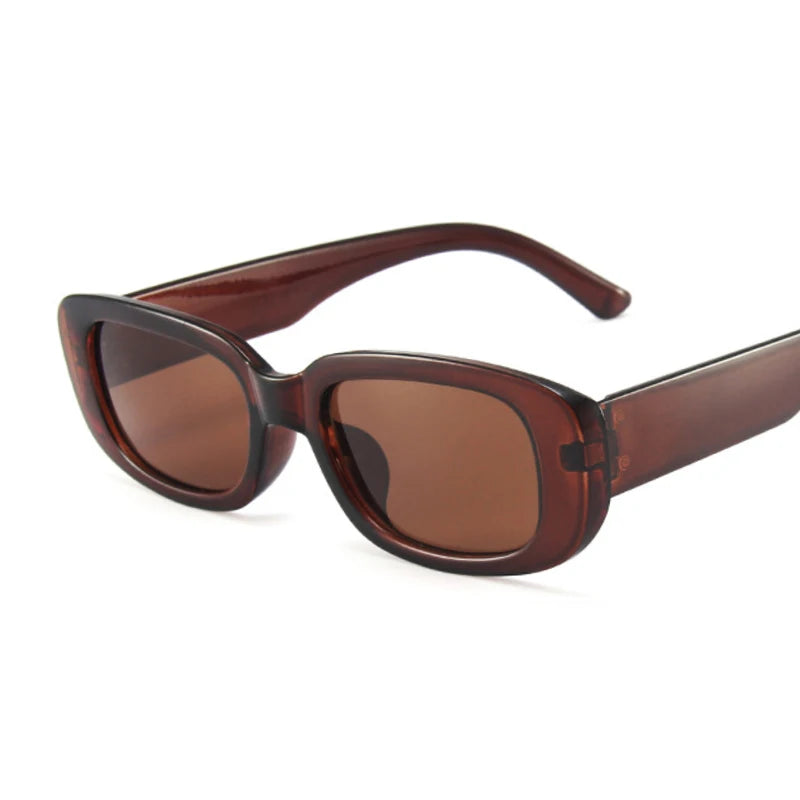 2021 Luxury Brand Women's Square Sunglasses Travel Small Rectangular Sunglasses Retro Fashion