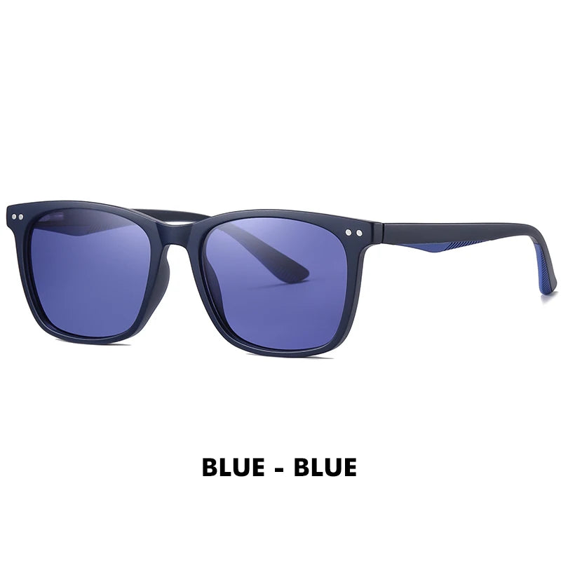 Nouvelle tendance lunettes De Soleil carrées lunettes De Soleil polarisées hommes femmes rétro marron bleu océan lentille Anti-éblouissement UV400 Lunette De Soleil Femme
