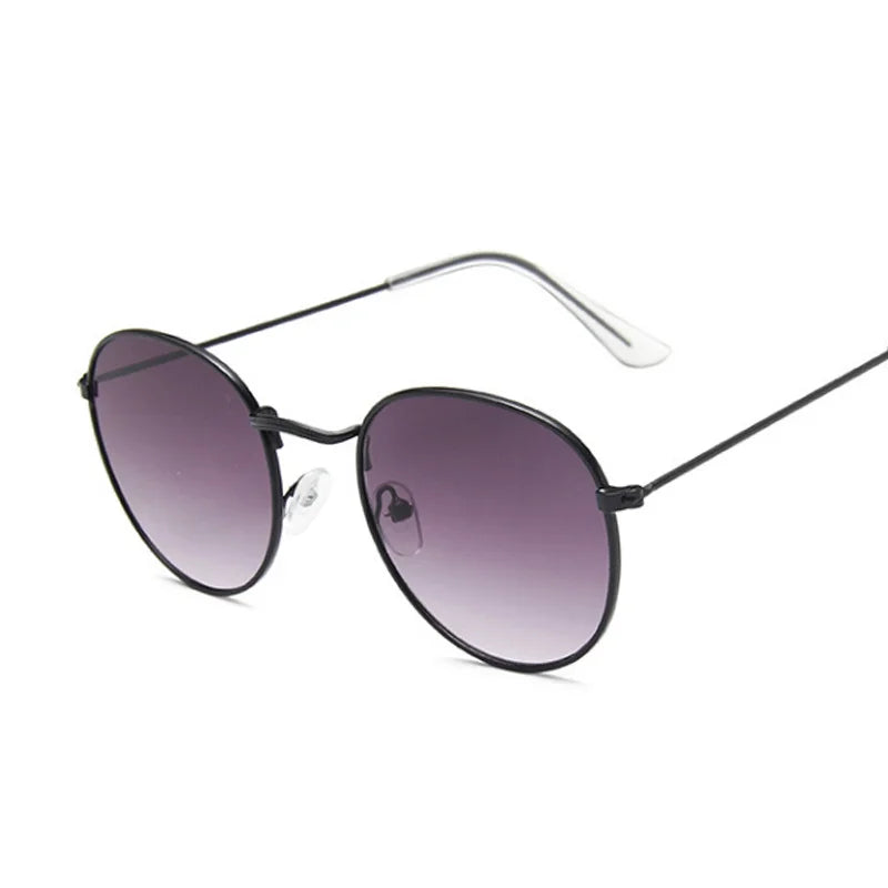 Small round metal sunglasses, women's vintage classic travel brand sunglasses, women's fashion retro sunglasses