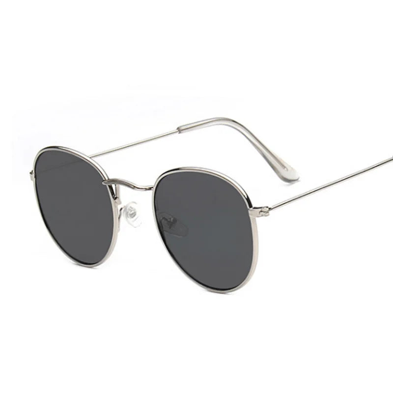 Small round metal sunglasses, women's vintage classic travel brand sunglasses, women's fashion retro sunglasses