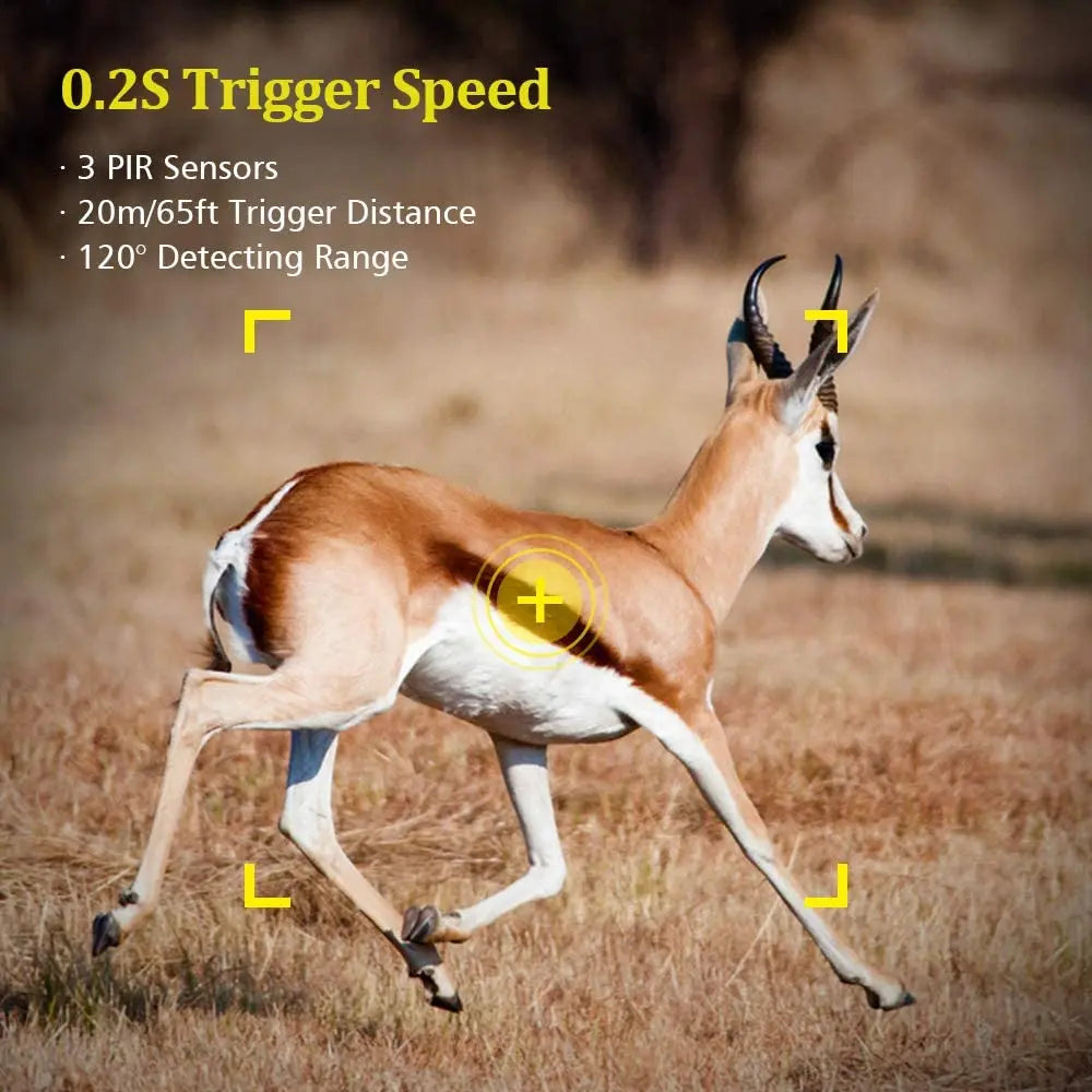 Caméra de chasse 4K 30fps avec contrôle par application, service cloud, 4G, 30MP, diffusion en direct, vision nocturne, piège photo pour la chasse sauvage HC910PRO