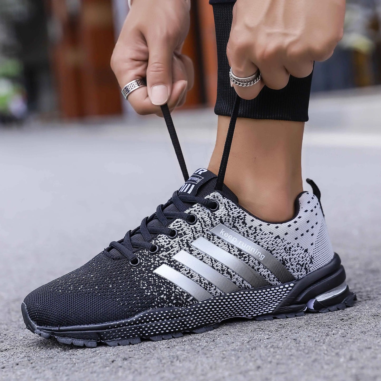 Men's Breathable and Non-Slip Mesh Sneakers, Casual, Stable, Shock-Absorbing, Lightweight, Couple, Sneaker, Zones me Sportiva, 2020