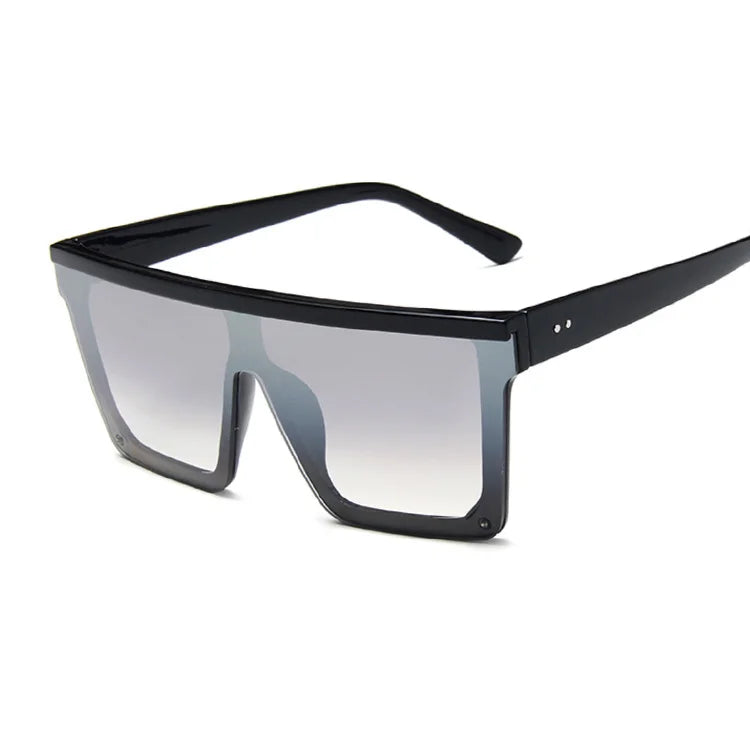 Lunettes de soleil rétro vintage carrées noires — hommes et femmes, mode