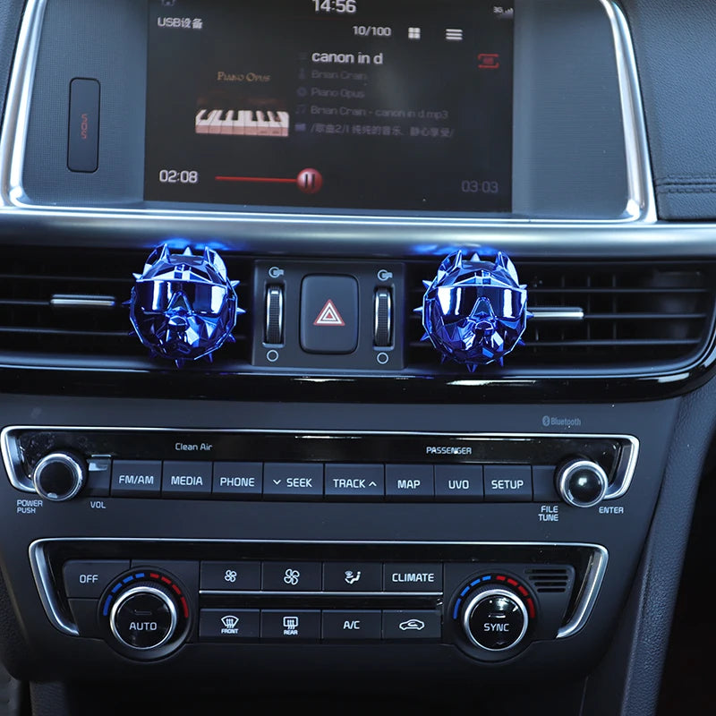 Sin perfume Bulldog ambientador de coche ambientador de coche decoración Auto Geur Clip bulldog perfume Perfume Coche difusor de coche