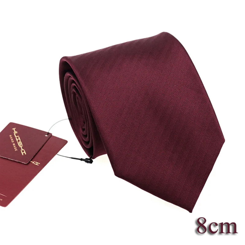 HUISHI Dark Blue Document Necktie for Men, 8 Styles, 8cm, 6cm, Waterproof, Jacquard, 03/Wear, Craings.com, Wedding Party