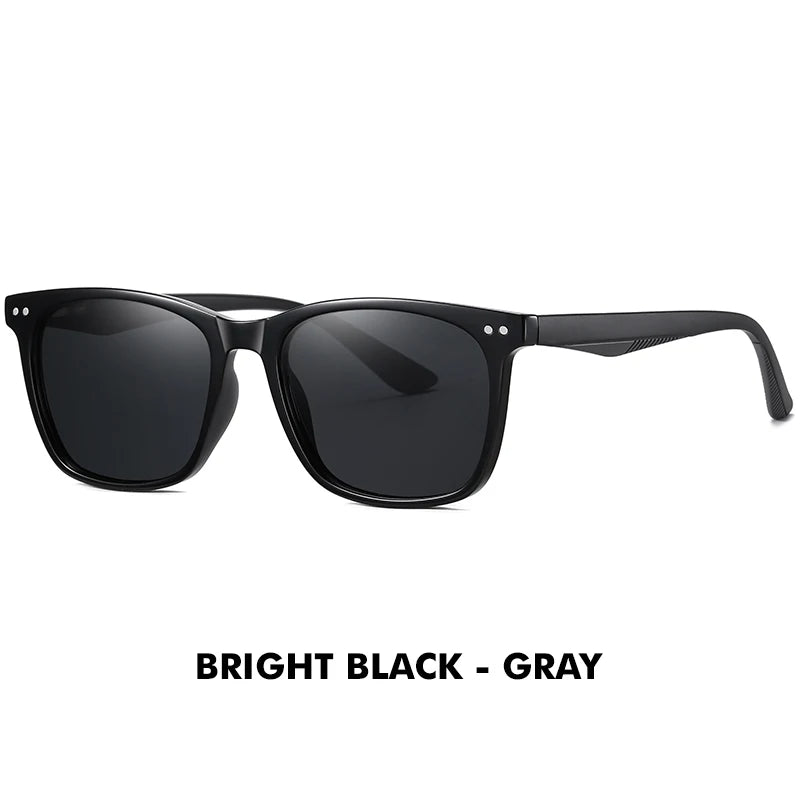 Nouvelle tendance lunettes De Soleil carrées lunettes De Soleil polarisées hommes femmes rétro marron bleu océan lentille Anti-éblouissement UV400 Lunette De Soleil Femme