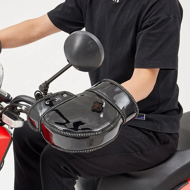 Manchons de Guidon Moto Imperméables — Gants Thermiques Hiver Scooter & Moto