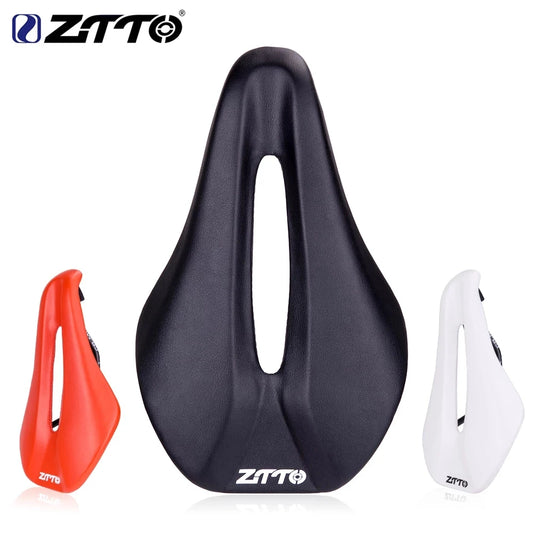 ZTTO-Selle de vélo de route et VTT ergonomique, siège amissié ultraléger, design antarctique court, large et confortable, long voyage, 146mm