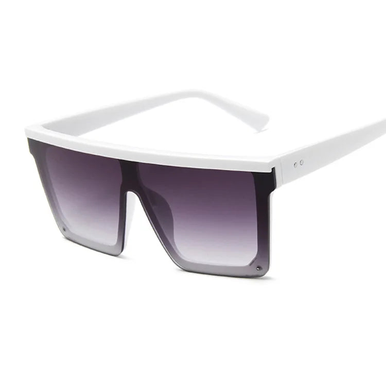 Lunettes de soleil rétro vintage carrées noires — hommes et femmes, mode