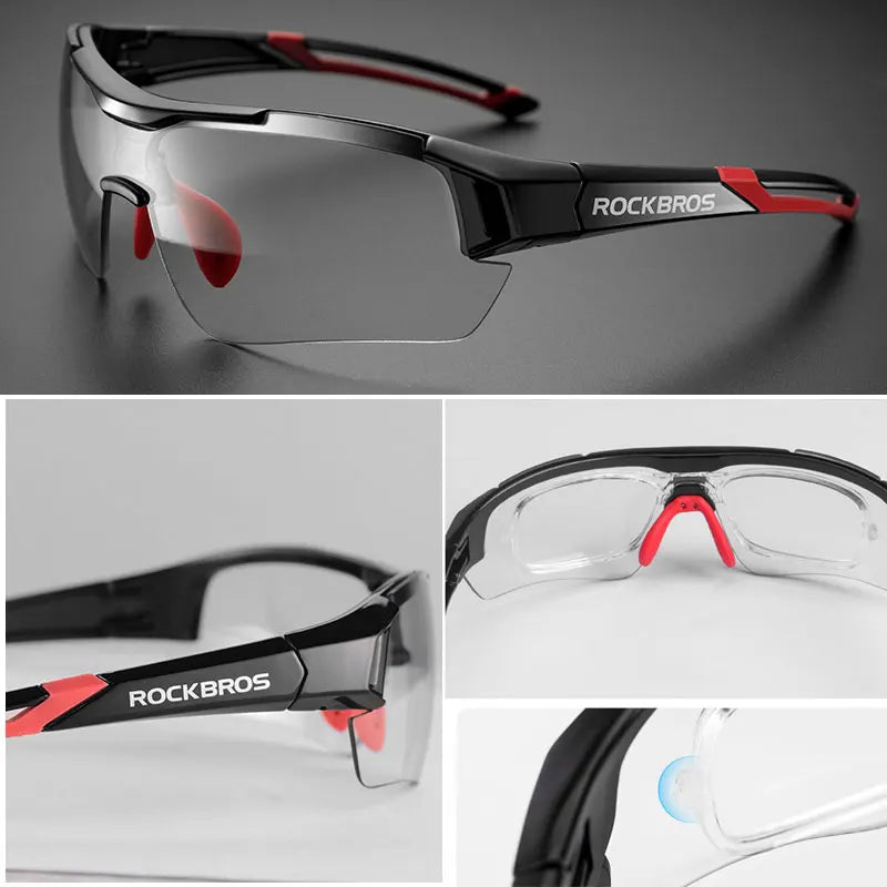 Lunettes de cyclisme photochromiques — vélo, sport extérieur, décoloration, VTT, route