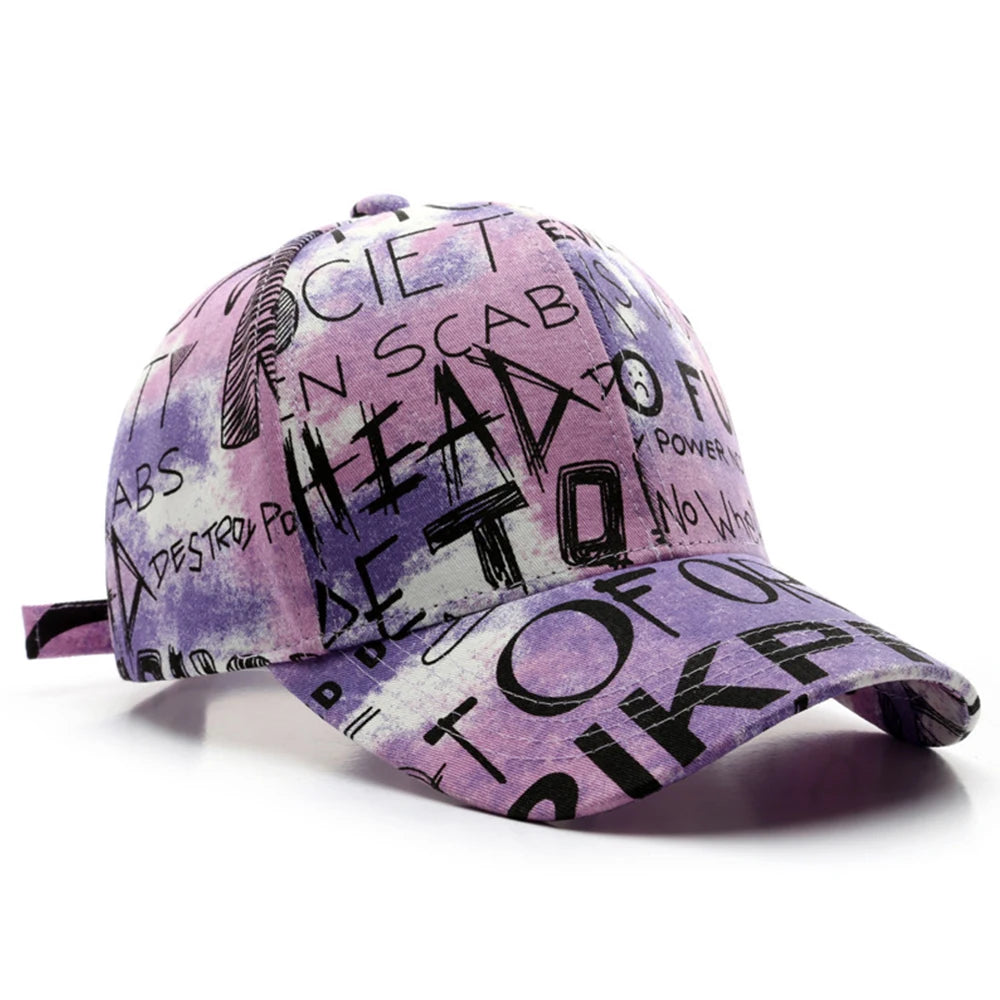 Casquette de baseball noir et rouge graffiti — snapback, hip-hop, trucker, streetwear (v2)