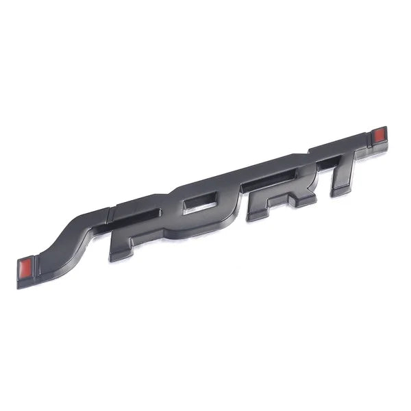 Accessoires de voiture autocollant style métal 3D Chrome noir Auto coffre de voiture course Sport mot lettre Logo emblème Badge autocollant