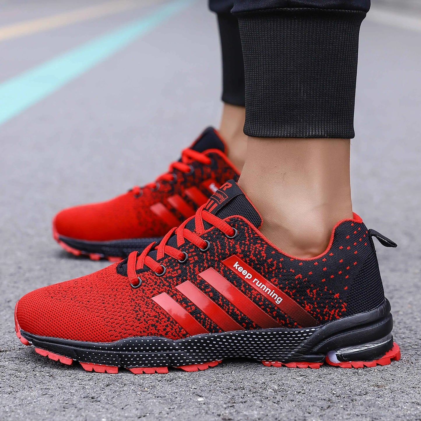 Men's Breathable and Non-Slip Mesh Sneakers, Casual, Stable, Shock-Absorbing, Lightweight, Couple, Sneaker, Zones me Sportiva, 2020