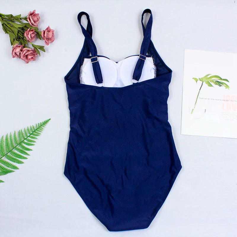 Maillot de bain une pièce Sexy pour femmes, Push Up, grande taille, contrôle du ventre, Monokini, vêtements de plage, Vintage, 2024