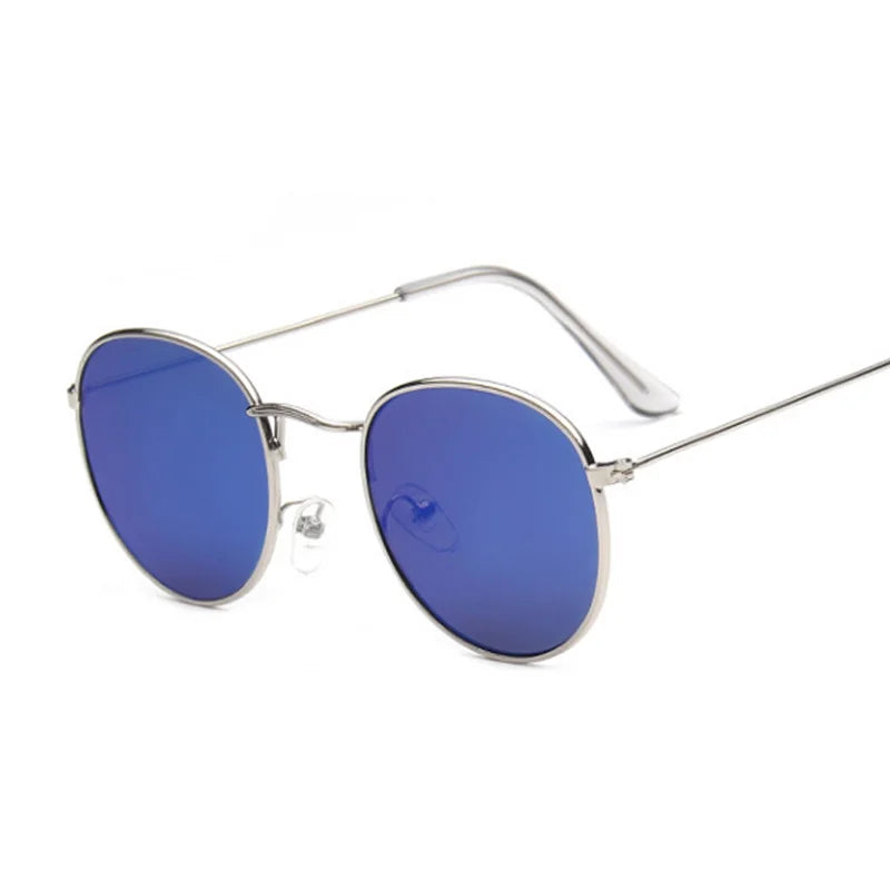 Small round metal sunglasses, women's vintage classic travel brand sunglasses, women's fashion retro sunglasses