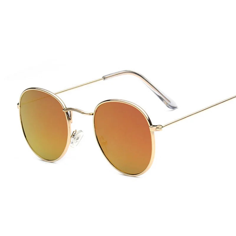 Small round metal sunglasses, women's vintage classic travel brand sunglasses, women's fashion retro sunglasses