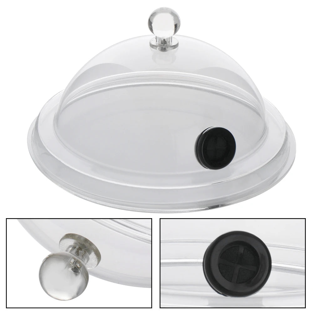Molecular Gastronomy Smoke Cloche, Food-Grade Lid, Smoking Gun Dome Cover, Smoke Infuser Accessory, Cake, Steak, Cooking Dish