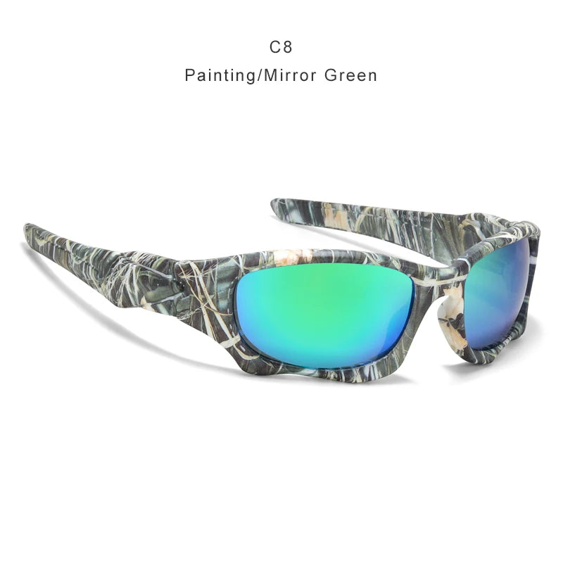 Lunettes de Soleil Sport Polarisées — Lentille Bouclier, Cadre Résistant, Plein Air, Unisexe