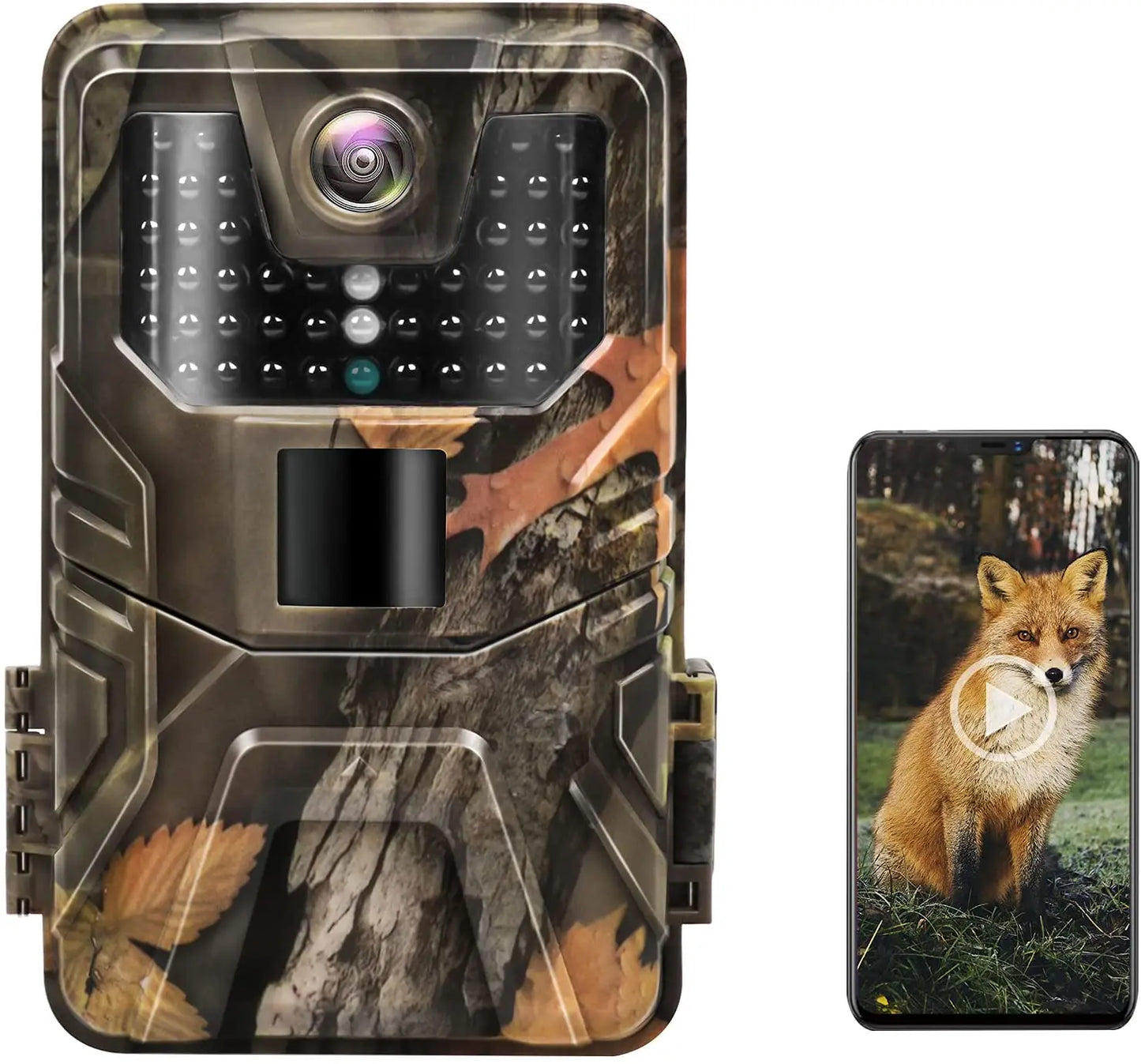 Caméra de suivi des sentiers en direct WIFI 4K 30MP APP contrôle Bluetooth caméras de chasse Vision nocturne WIFI900PRO Surveillance de la faune